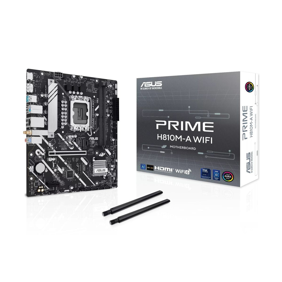 MOTHERBOARD ASUS (PRIME H810M-A WIFI) SOCKET 1851,2*DDR5,HDMI, DP,PCIE 4.0, WIFI6, MICRO ATX