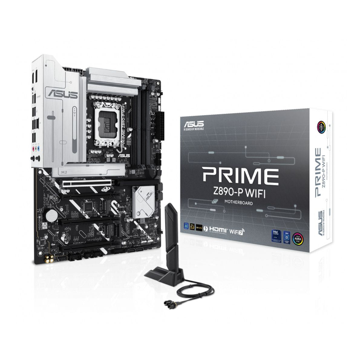 MOTHERBOARD ASUS (PRIME Z890-P WIFI)SOCKET 1851 15A,4*DDR5,HDMI,TB,PCIE-5.0,WIFI7,ATX