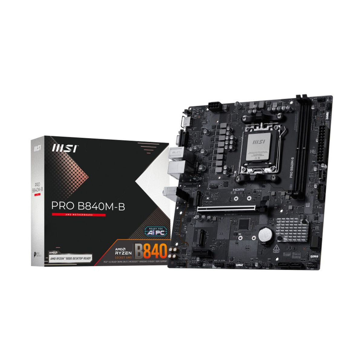 MOTHERBOARD MSI (PRO B840M-B) SOCKET AM5, 2*DDR5 8000, HDMI,VGA, M-ATX