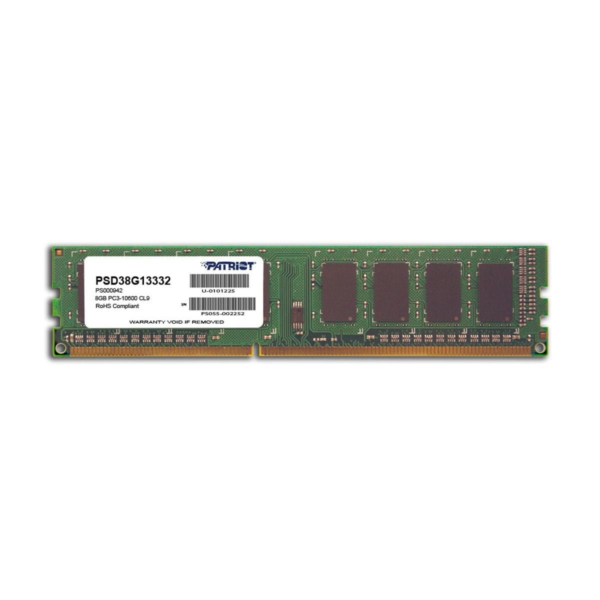 MEMORIA DIMM DDR3 PATRIOT (PSD38G13332) SIGNATURE 8GB 1333MHZ,CL9