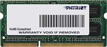 MEMORIA SODIMM DDR3L PATRIOT (PSD38G1600L2S) SIGNAURE 8GB 1600MHZ CL11
