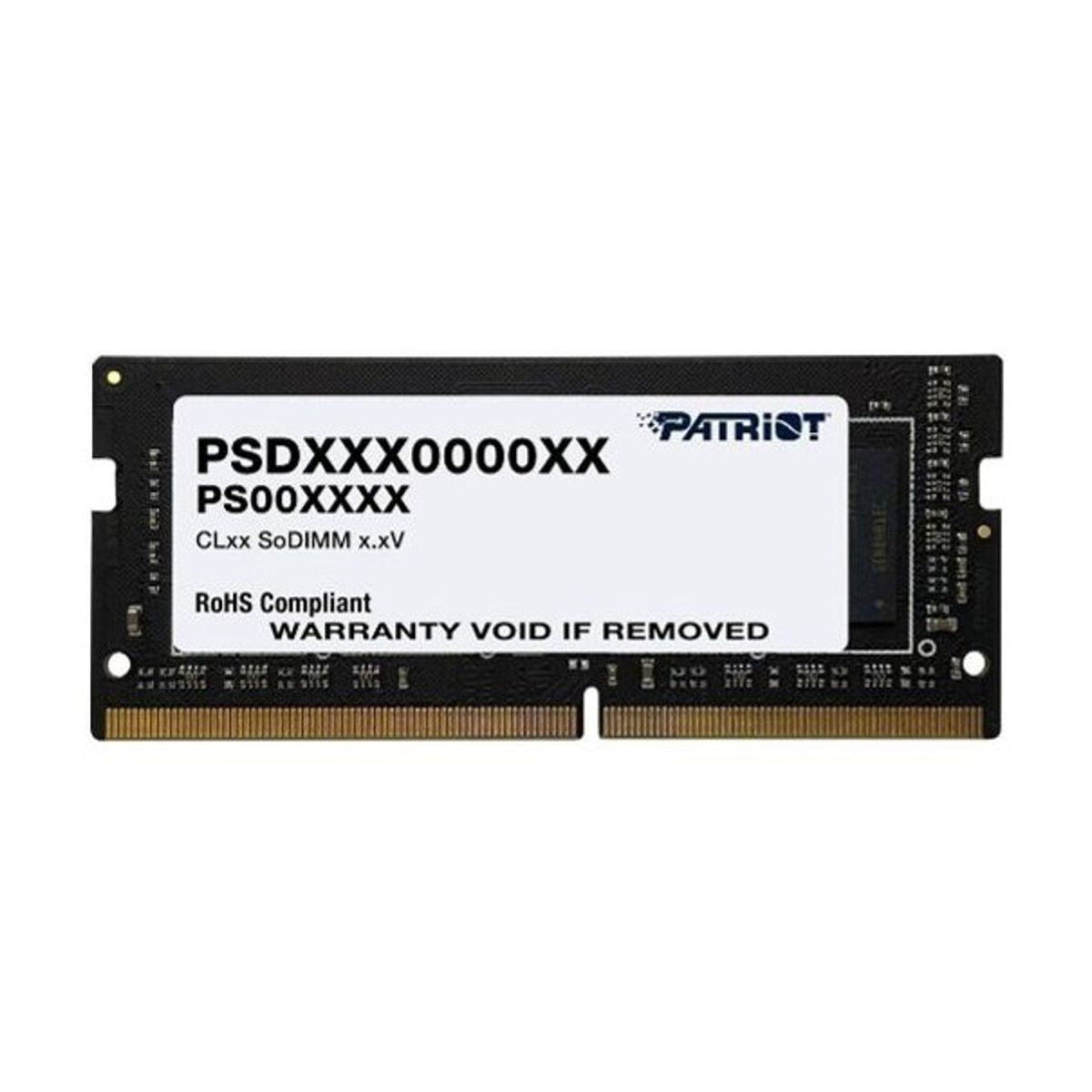 MEMORIA SODIMM DDR4 PATRIOT (PSD48G32002S) 8GB (1 X 8GB), 3200MTS, CL22
