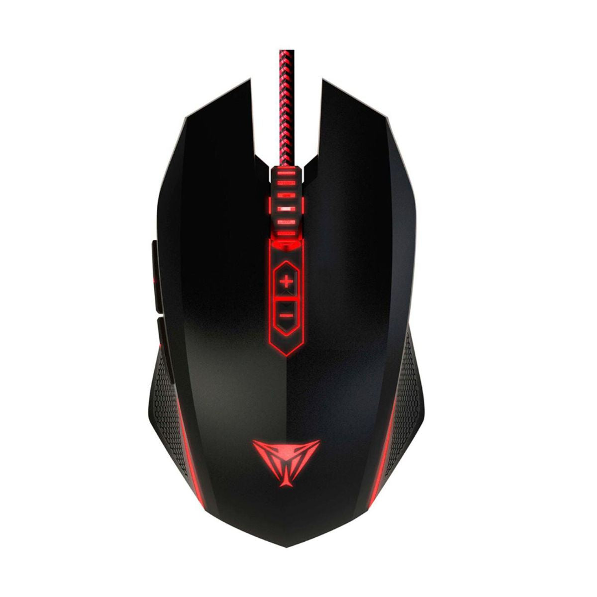 MOUSE OPTICO PATRIOT VIPER (PV530OULK) V530, 4000DPI, NEGRO/ROJO, USB