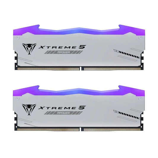 MEMORIA DIMM DDR5 PATRIOT (PVXR532G60C30KM) VIPER XTREME 5 RGB, 32GB (2X16GB) 6000MHZ, WHITE, CL46
