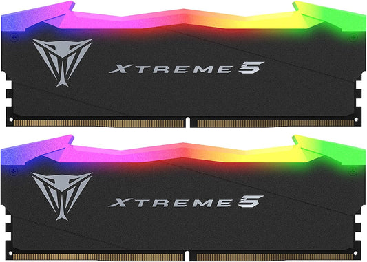 MEMORIA DIMM DDR5 PATRIOT (PVXR532G78C38K) VIPER XTREME RGB, 32GB KIT (2X16GB) 7800MHZ, CL38