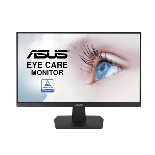 Monitor ASUS Eye Care VA24EHE - 23.8, Full HD, IPS, sin marco, 75Hz, Adaptive-Sync / FreeSync(tm), Low Blue Light, Flicker Free, luz azul baja, sin parpadeo