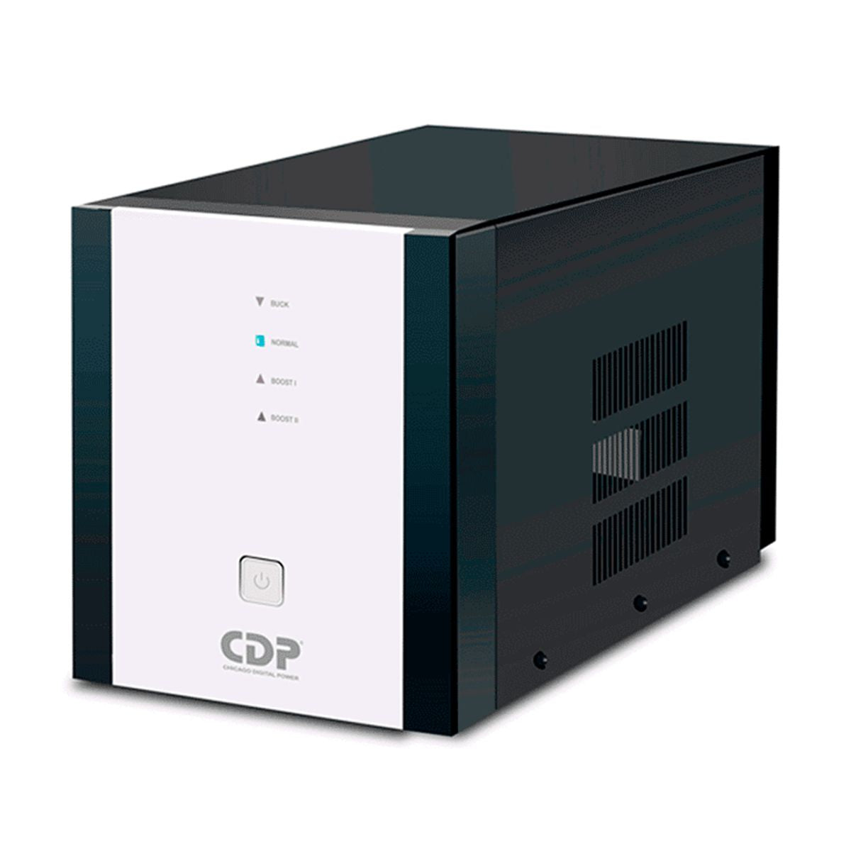 Regulador de Voltaje CDP R-AVR5008 5000VA/2500W AVR Linea Blanca - 8 Salidas, 525 julios, Sistema de retardo de encendido, Proteccion Coaxial, 120 Vac