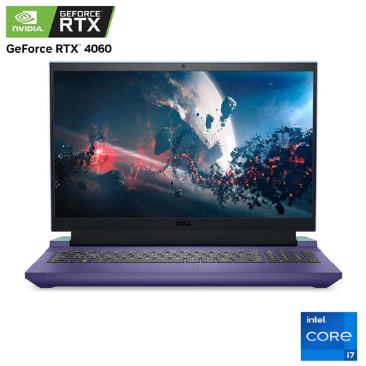 Laptop Gamer Dell G5 5530 15.6" Full HD Intel Core i7-13650HX 3.60GHz 16GB 512GB SSD NVIDIA GeForce RTX 4060 Windows 11 Home 64-bit Español Morado/Verde