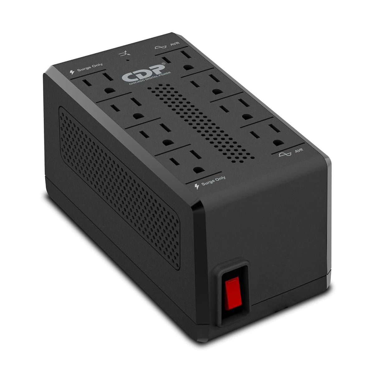 REGULADOR DE VOLTAJE CDP RAVR1408 1410VA/700W AVR - 8 Salidas, 175 Julios, 120 Vac
