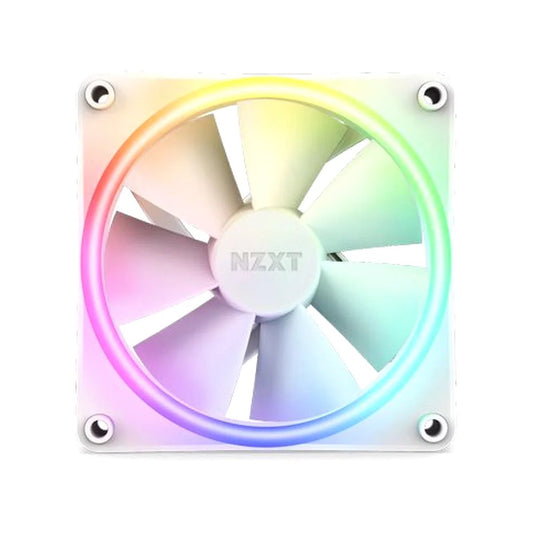 VENTILADOR P/GABINETE NZXT (RF-D12SF-W1) F120 RGB DUO, 120MM, BLANCO