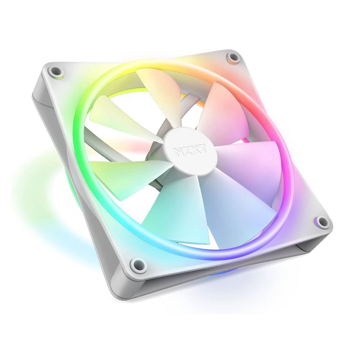 VENTILADOR P/GABINETE NZXT (RF-D14SF-W1) F140 RGB DUO, 140MM, BLANCO