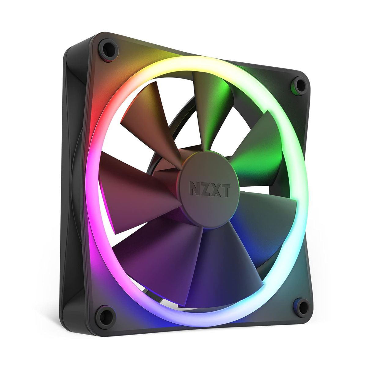 VENTILADOR P/GABINETE NZXT (RF-R12SF-B1) F120 RGB, 120MM, NEGRO