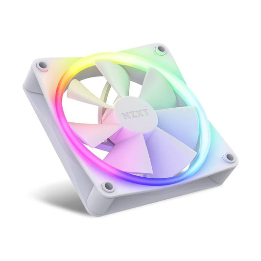 VENTILADOR P/GABINETE NZXT (RF-R12TF-W1) F120 RGB, 120MM, BLANCO