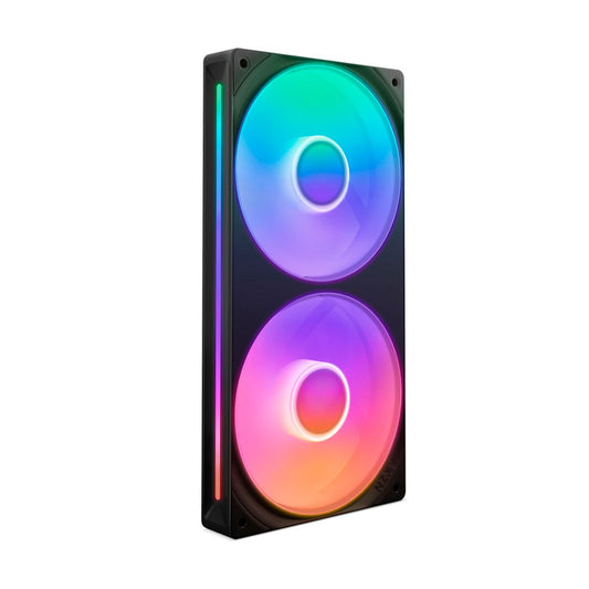 KIT 2 VENTILADORES NZXT U240 UNIBODY RGB BLACK 240MM SINGLE FRAME