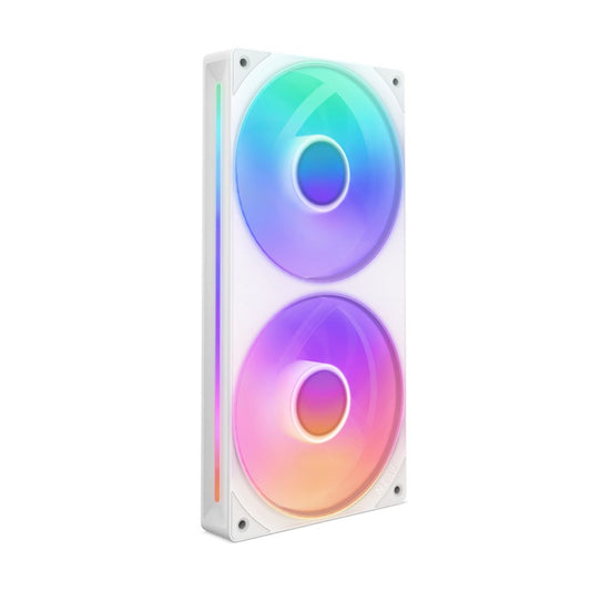 KIT 2 VENTILADORES NZXT F240 UNIBODY RGB 240MM WHITE