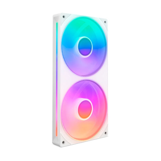 KIT 2 VENTILADORES NZXT F280 UNIBODY RGB 280MM WHITE