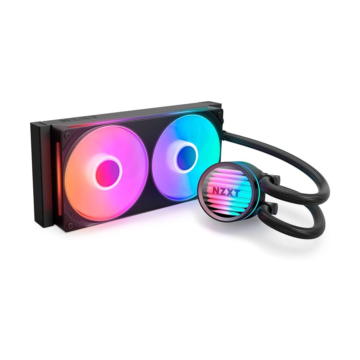 VENTILADOR P/CPU NZXT (RL-KR24C-B1) KRAKEN CORE 240 RGB,2 X 120MM, 2400RPM NEGRO