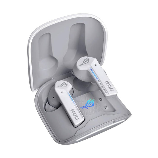 AUDIFONOS ASUS (ROG CETRA TRUE WIRELESS/WHITE) GAMTING,BLUETOOTH 5.0,ESTUCHE CARGA,BAT. 27HRS,BLANCO