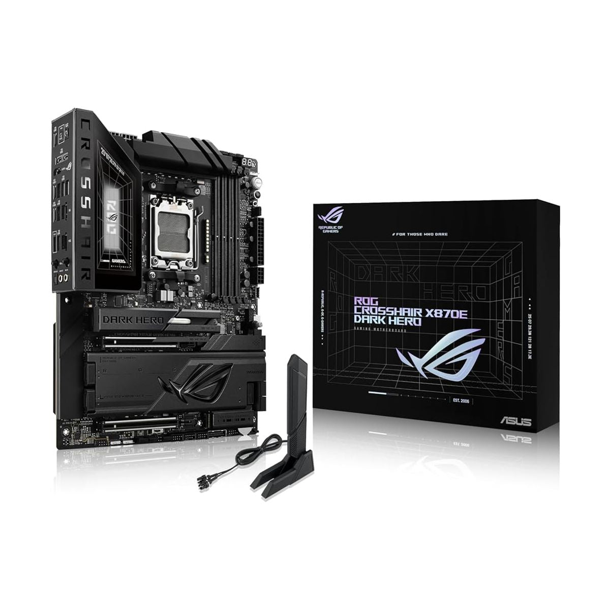 MOTHERBOARD ASUS (ROG CROSSHAIR X870E DARK HERO) SOCKET AM5,4*DDR5,HDMI, 2 USB4,WIFI7, ATX