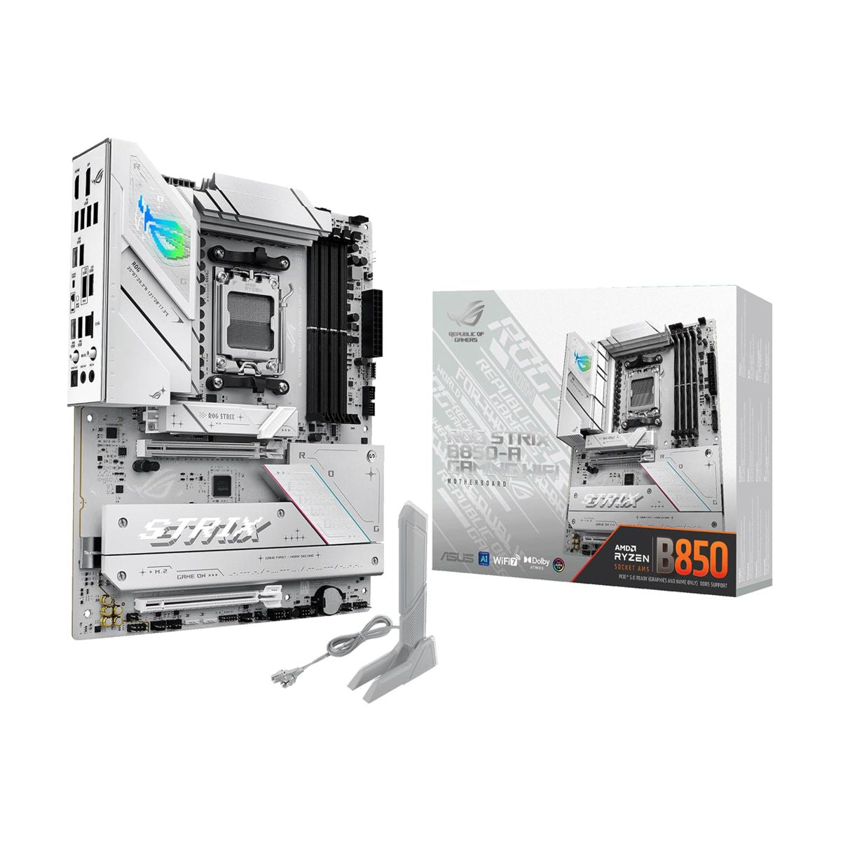 MOTHERBOARD ASUS (ROG STRIX B850-A GAMING WIFI) SOCKET AM5,4*DDR5,HDMI,DP,PCIE-5.0,WIFI7,ATX