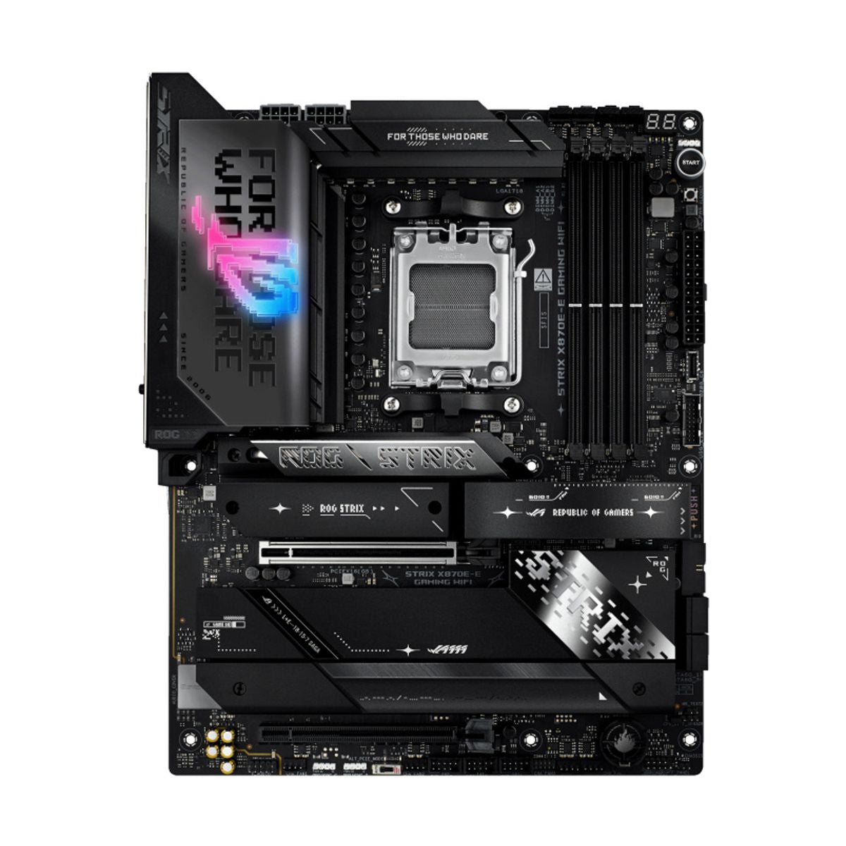 MOTHERBOARD ASUS (ROG STRIX X870E-E GAMING WIFI) SOCKET AM5,4*DDR5,HDMI,DP,PCI-E 5.0,ATX