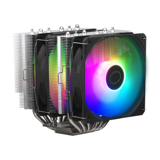 VENTILADOR P/CPU COOLER MASTER (RR-D6NA-17PA-R1) HYPER 620S,ARGB,DOBLE TORRE, 6 TUBOS,1 CRYOFUZE