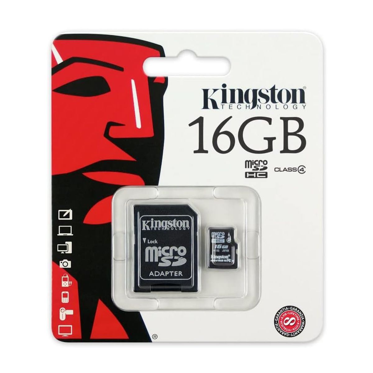 MEMORIA MICROSD SDHC KINGSTON 16GB (SDCIT2/16GB) INDUSTRIAL CLASE 10 UHS-I, U3, V30, A1  C/ADAPTADOR