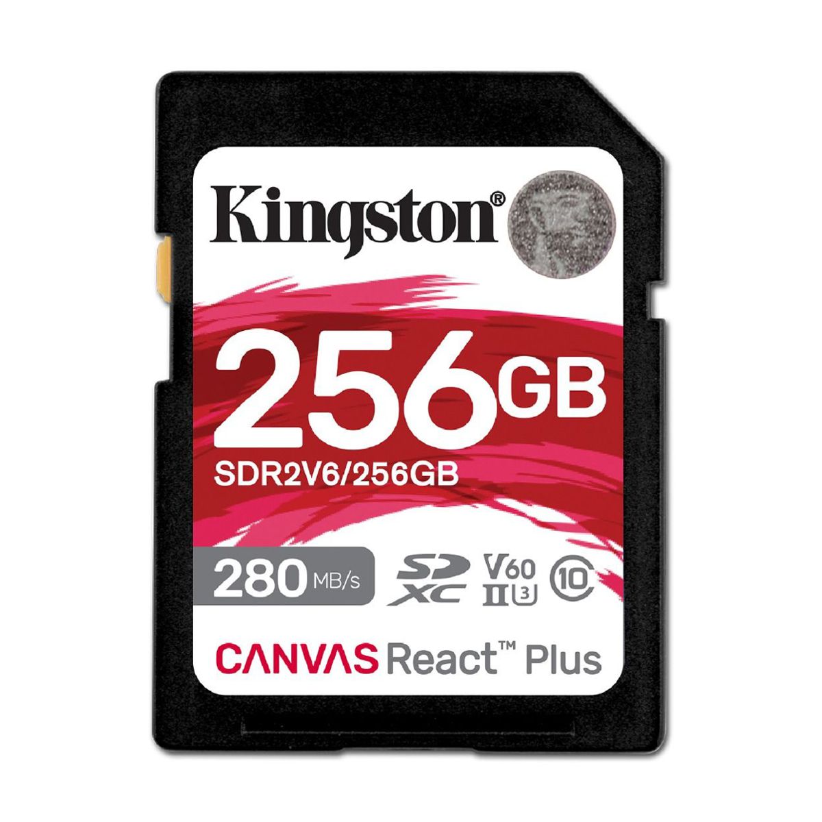 MEMORIA SD SDXC KINGSTON 256GB (SDR2V6/256GB) CANVAS REACT PLUS V60, UHS-II CLASE 10