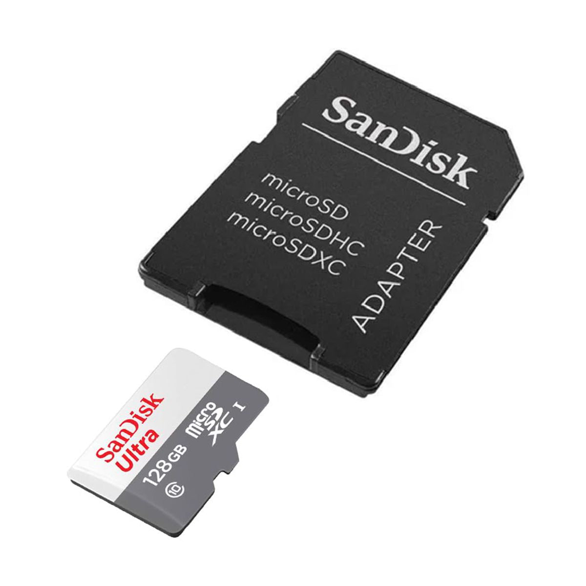 MEMORIA MICROSD SDXC SANDISK 128GB (SDSQUNR-128G-GN3MA) ULTRA, UHS-1, CL10, C/ADAPTADOR