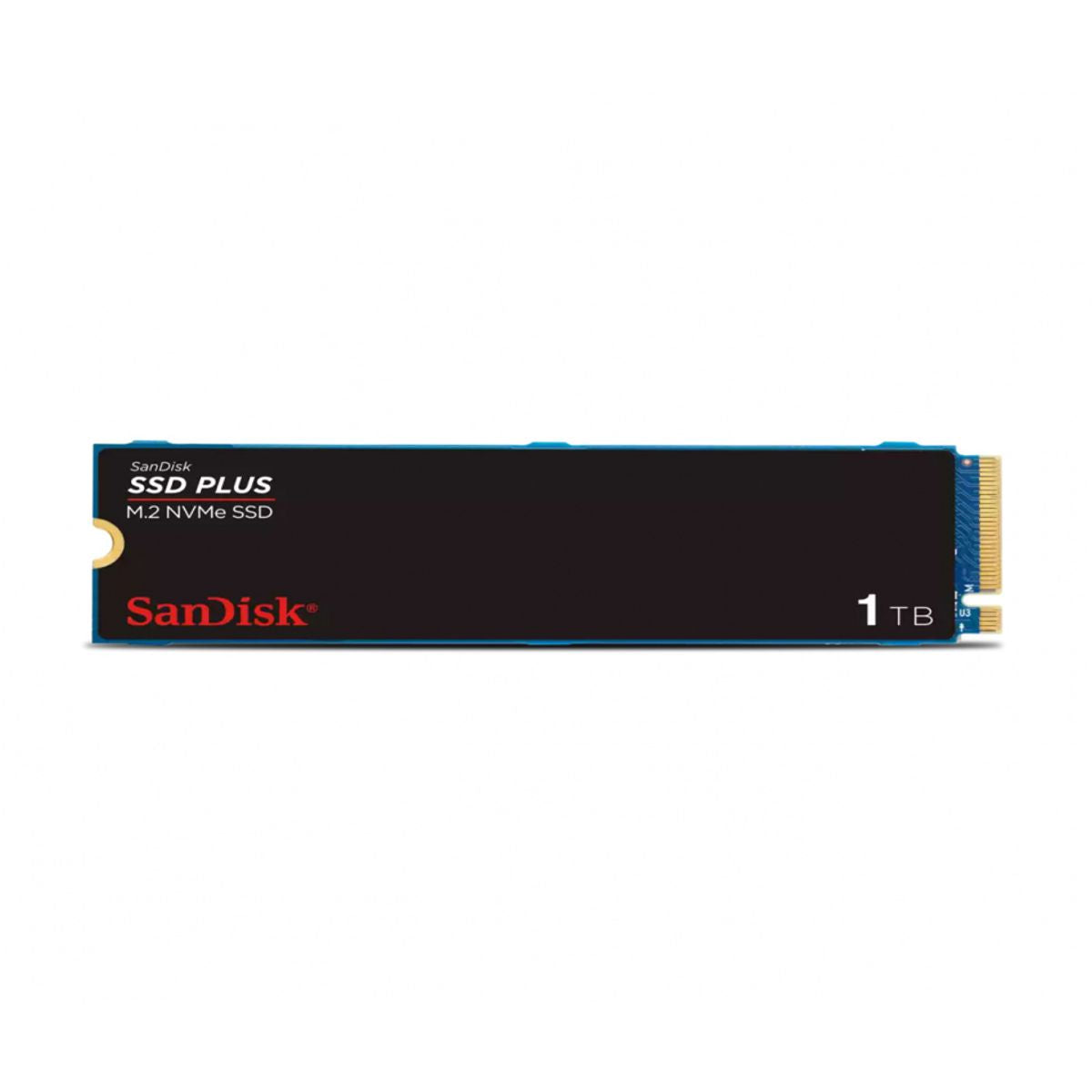 Unidad de Estado Solido SanDisk Plus NVMe - 1TB, M.2, 3200 MB/s Lectura, PCI Express 3.0