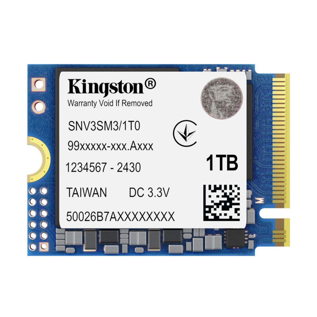 UNIDAD SSD M.2 KINGSTON 1TB (SNV3SM3/1T0) NV3, PCI EXPRESS 4.0 NVME, 2230