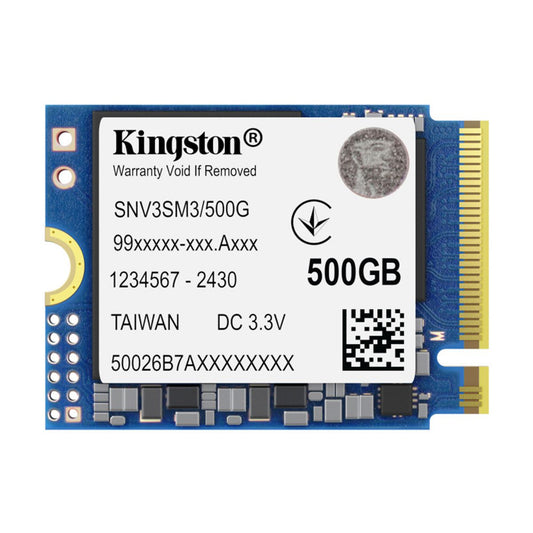 UNIDAD DE ESTADO SOLIDO KINGSTON NV3 500GB M.2 2230 NVME PCIE GEN 4X4 R.5000MB/S W.3000MB/S - 