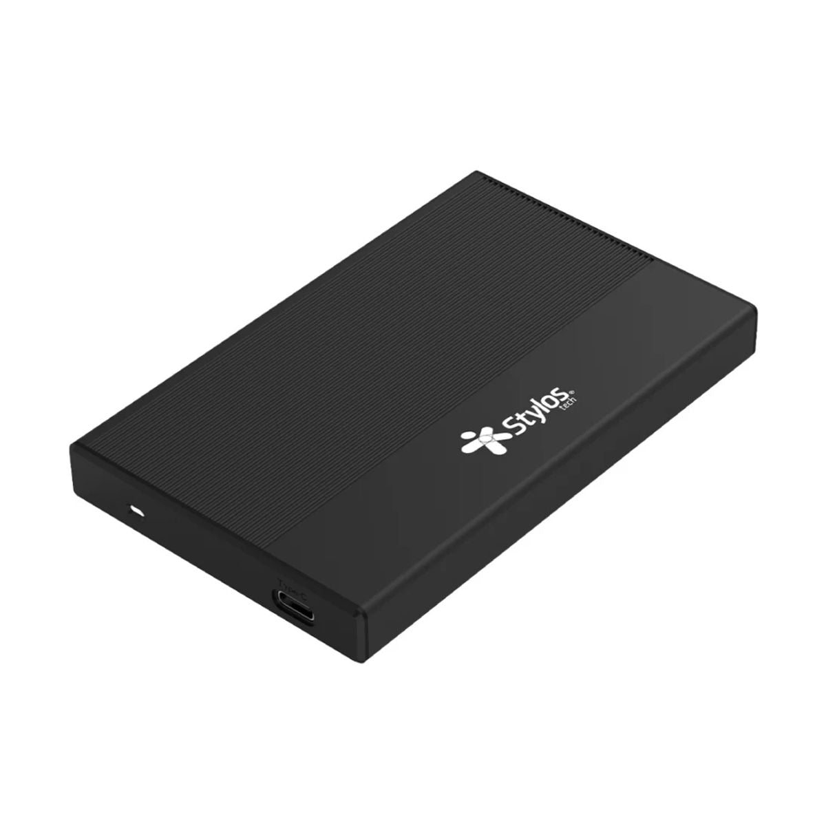 GABINETE P/SSD 2.5  STYLOS (STEN251B) MAX 4TB,USB 3.0, TIPO C, NEGRO
