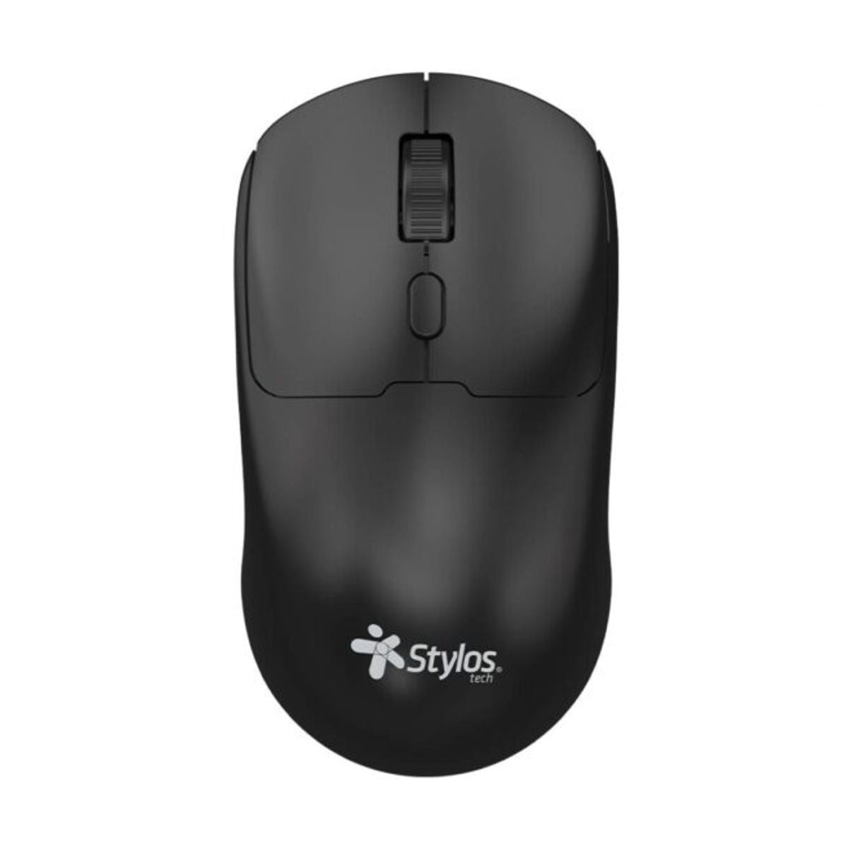 Mouse Stylos STPMOI7B, Inalambrico, USB Nano, Recargable, 4 Botones, Negro
