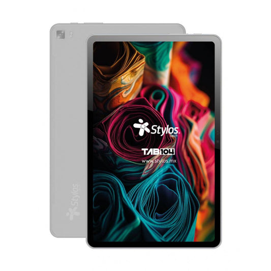 Tableta 10.4 pulgadas 4+128GB Plateada con funda Stylos. STTA1041S - 