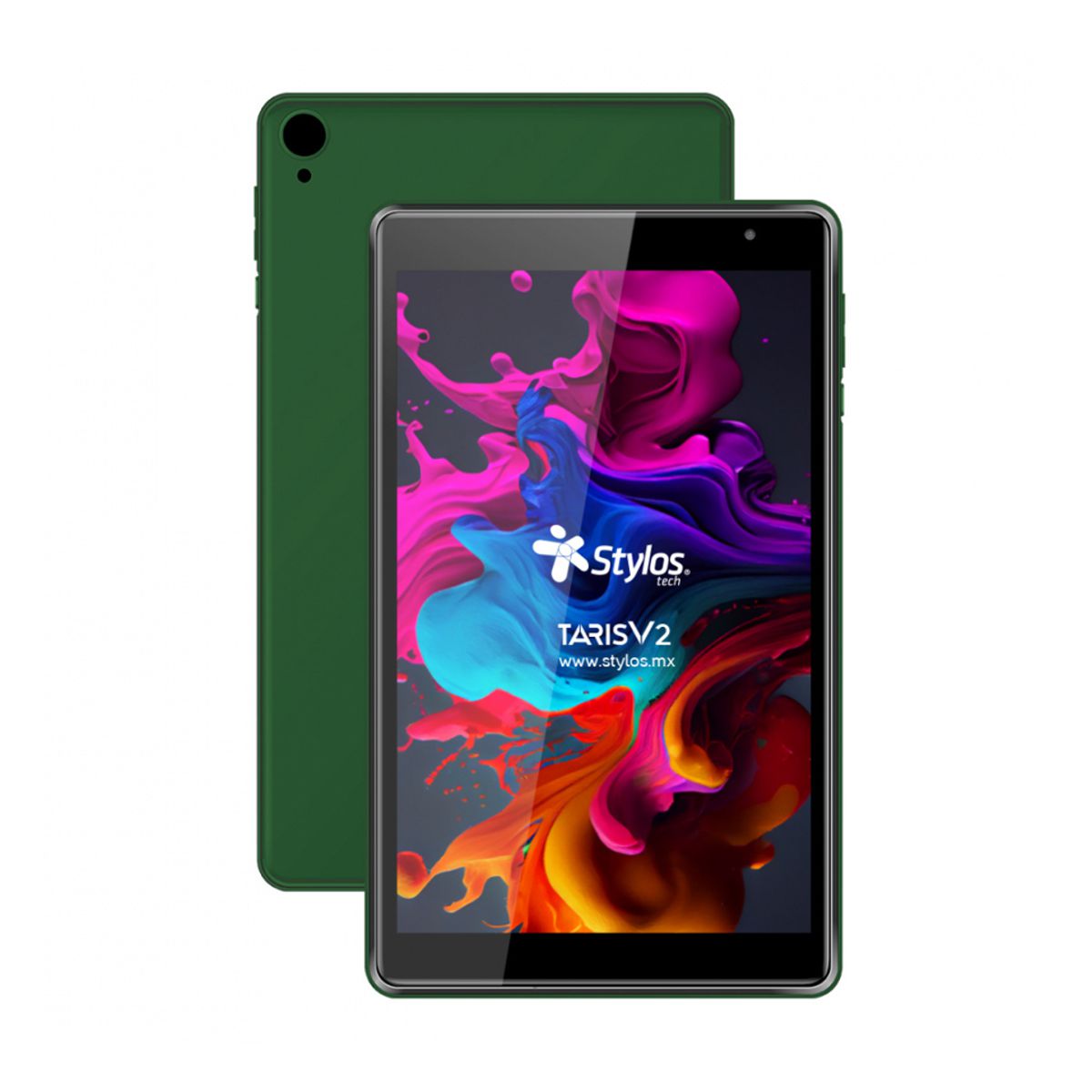 TABLET 8" STYLOS (STTA81V) RAM 2GB/32GB, ANDROID 11, CAM 0.3/2MP, 4000MAH, USB-C, FUNDA TPU, VERDE