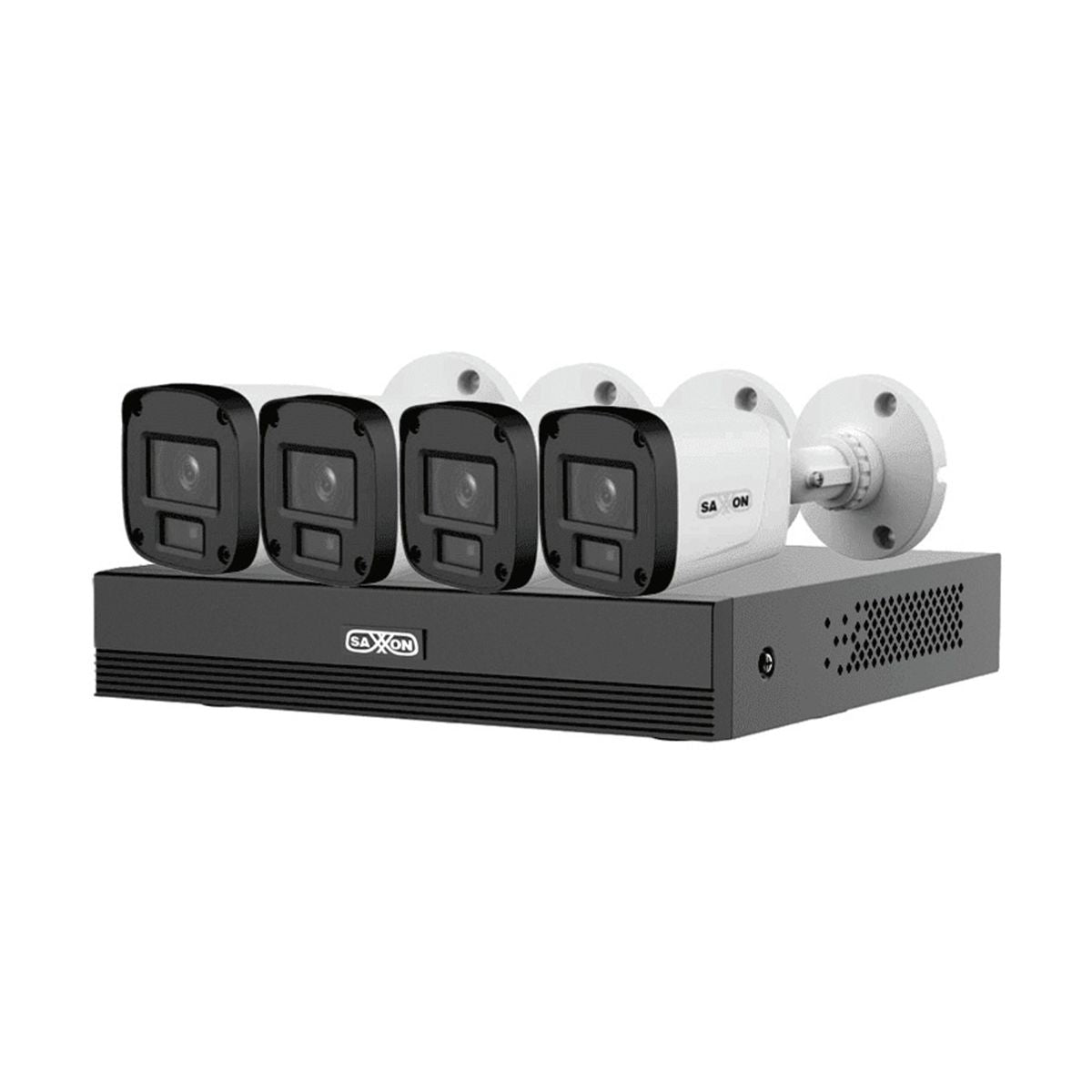 SAXXON  SUA-KIT/XVR1E04-I/4-B10P-0280B - Kit de 4 Canales HDCVI/ Camaras B10P de 1MP 720P - 