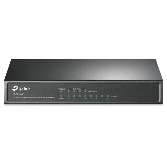 Switch POE TP-LINK TL-SF1008P - Negro, 53 W, 8 puertos