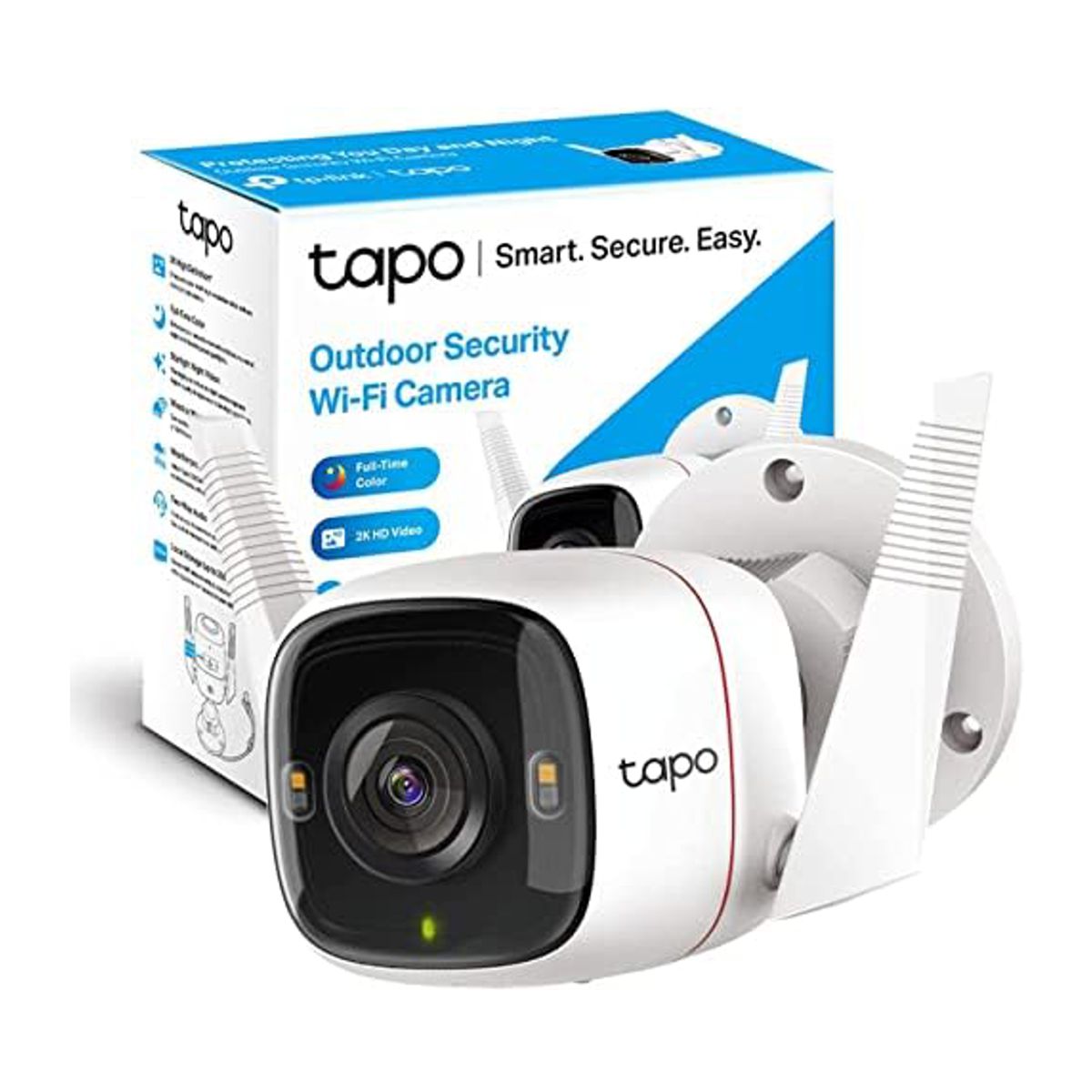 CAMARA DE SEGURIDAD TP-LINK (TAPO C320WS) EXTERIOR, WIFI, ETHERNET, 2K QHD,VISION NOCTURNA,2 ANTENAS