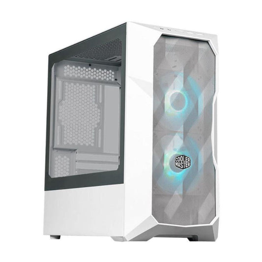 Gabinete COOLER MASTER  TD300-WGNN-S00 Mesh Mini Tower con Ventana ARGB - tarjetas madre soportadas Micro-ITX, Mini-ITX