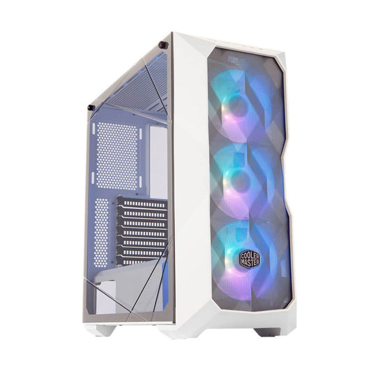 GABINETE COOLER MASTER (TD500V2-WGNN-S00)TD500 MESH V2,BLANCO,3*FANS 120,ARGB,MI-ATX,USB-C,S/FUENTE