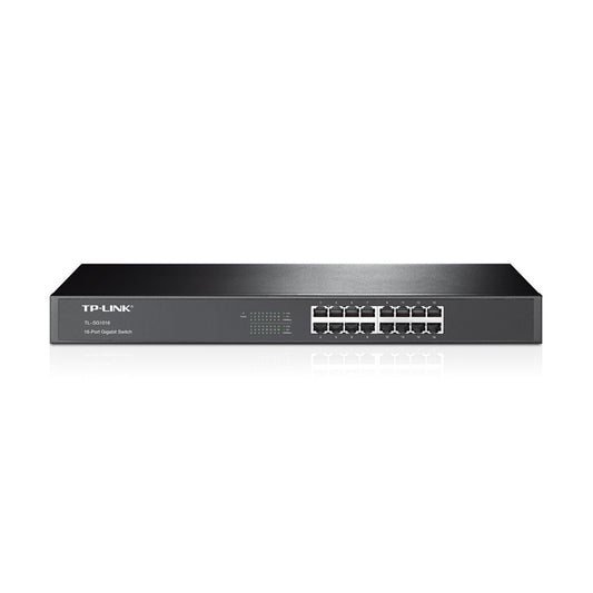 Switch  TP-LINK TL-SG1016 - Negro, 16, 10/100/1000 Base-T(X)