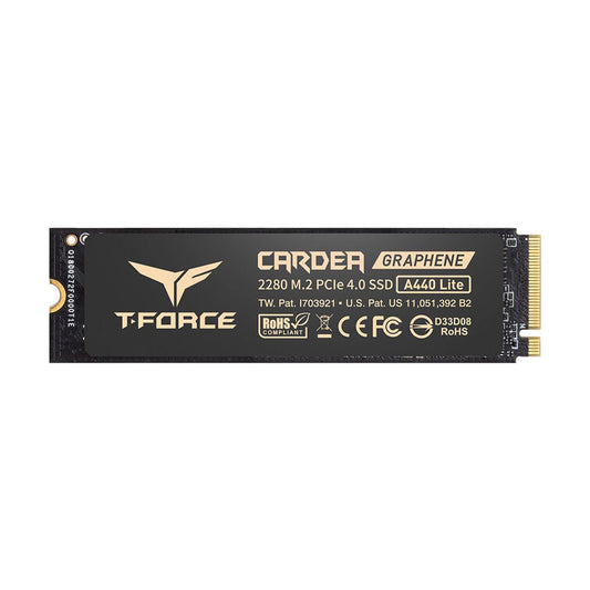 UNIDAD SSD M.2 TEAMGROUP 512GB (TM8FFQ512G0C129) T-FORCE A440 LITE, PCI GEN4X4, 2280, W/HEAT STICKER