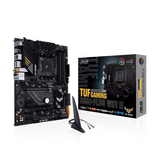 MOTHERBOARD ASUS (TUF GAMING B550-PLUS WIFI II) SOCKET AM4,4*DDR4,HDMI,DP,PCIE-4.0,ATX