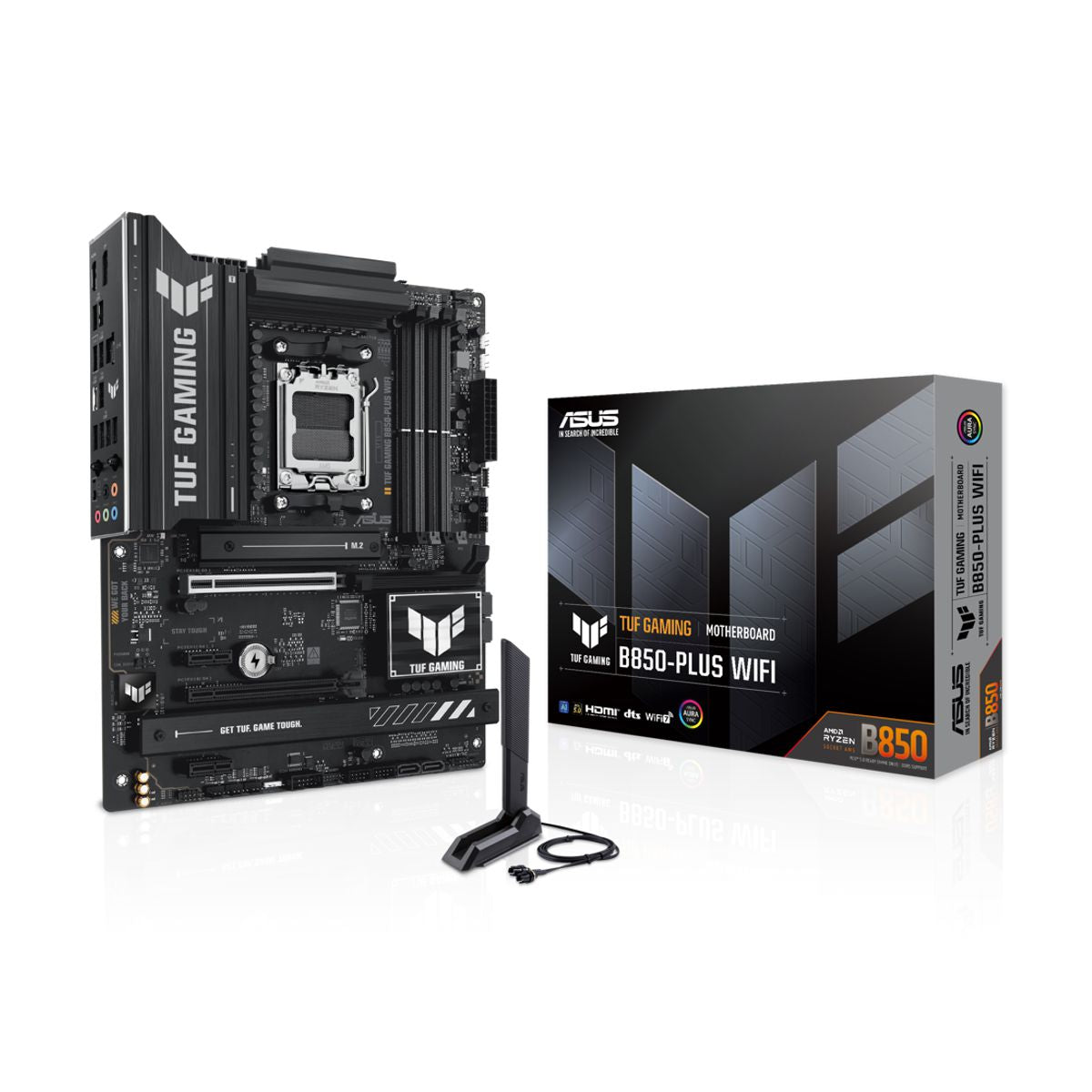 MOTHERBOARD ASUS (TUF GAMING B850-PLUS WIFI) SOCKET AM5,4*DDR5,HDMI,DP,PCIE-5.0,WIFI7,ATX
