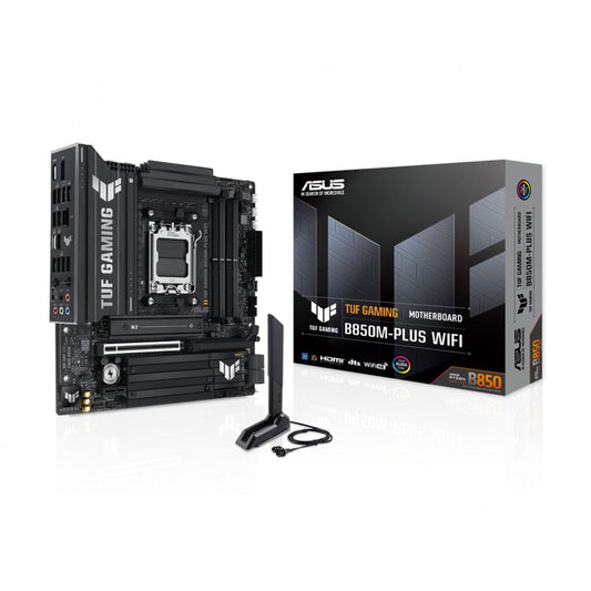 MOTHERBOARD ASUS (TUF GAMING B850M-PLUS WIFI) SOCKET AM5, 4*DDR5,HDMI, DP, WIFI6E, MICRO ATX