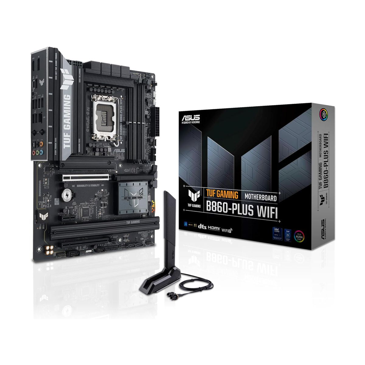 MOTHERBOARD ASUS (TUF GAMING B860-PLUS WIFI) SOCKET 1851 15A,4*DDR5,HDMI,DP,PCIE-5.0,ATX