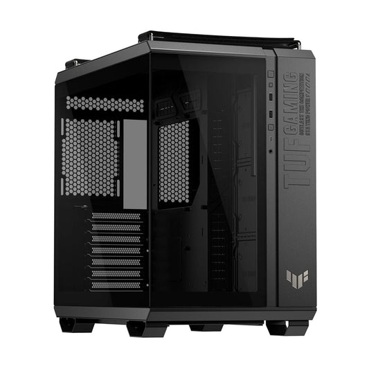 GABINETE ASUS (TUF GAMING GT502 HORIZON BLACK) NEGRO, MEDIA TORRE,VIDRIO TEMPLADO,S/FUENTE