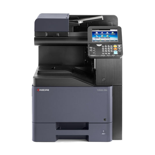 Multifuncional laser KYOCERA TASKalfa 308ci 1102V42US0 - 3 en 1 color A4, carta/oficio, 32/32PPM, 1, 200 x 1, 200DPI, duplex estandar, fax opcional, RADF 75 h