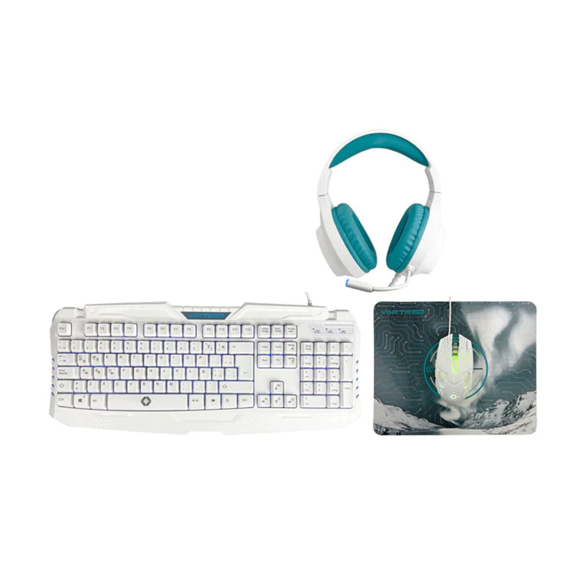 Kit Teclado Mouse y Audifonos Gamer Sonido Potente 7.1 Avalanche | VORTRED - 